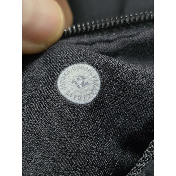 Lululemon Pace Rival Skirt Skort Black Running Tennis Size 12 Women’s - Picture 7 of 7